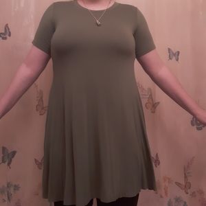 Green T-Shirt Dress
